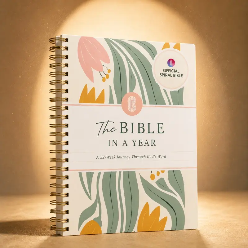Bible in a Year, 52-Week Spiral Study Journal