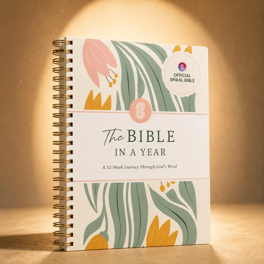 Bible in a Year, 52-Week Spiral Study Journal