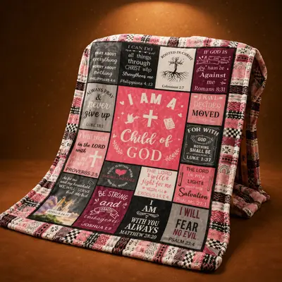 I Am a Child of God Fleece Blanket