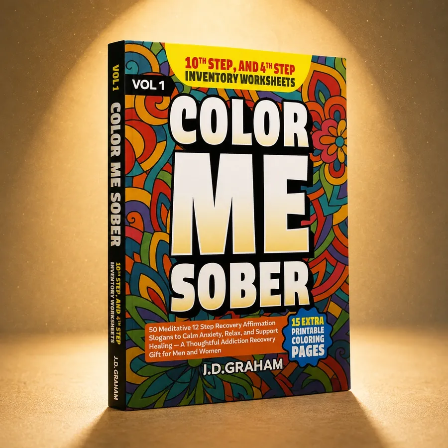 Color Me Sober: 50 Meditative 12 Step Recovery Affirmations