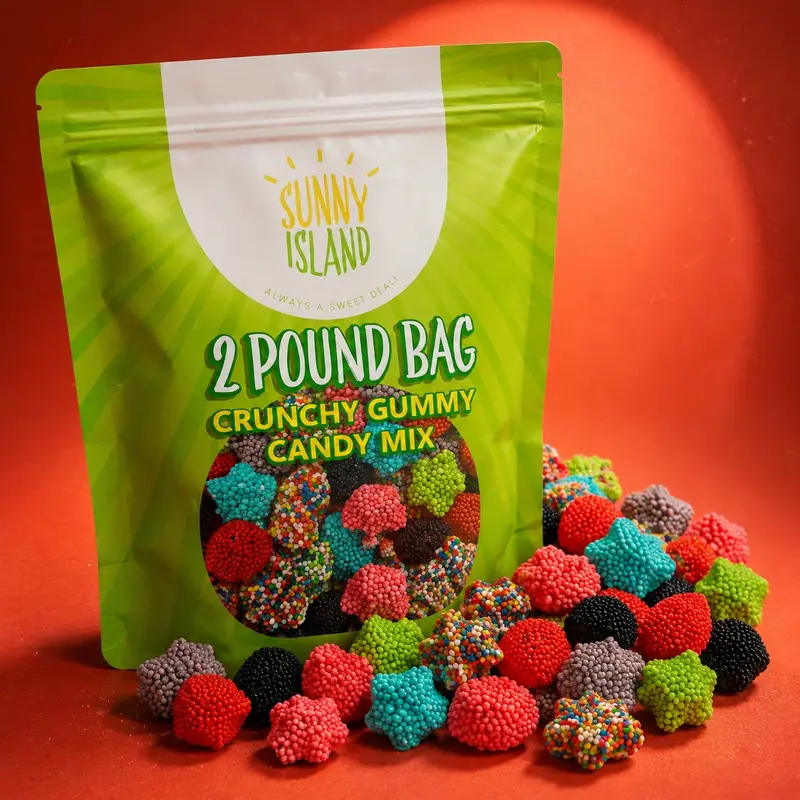 Crunchy Gummy Candy Mix (2 Lb Bag)