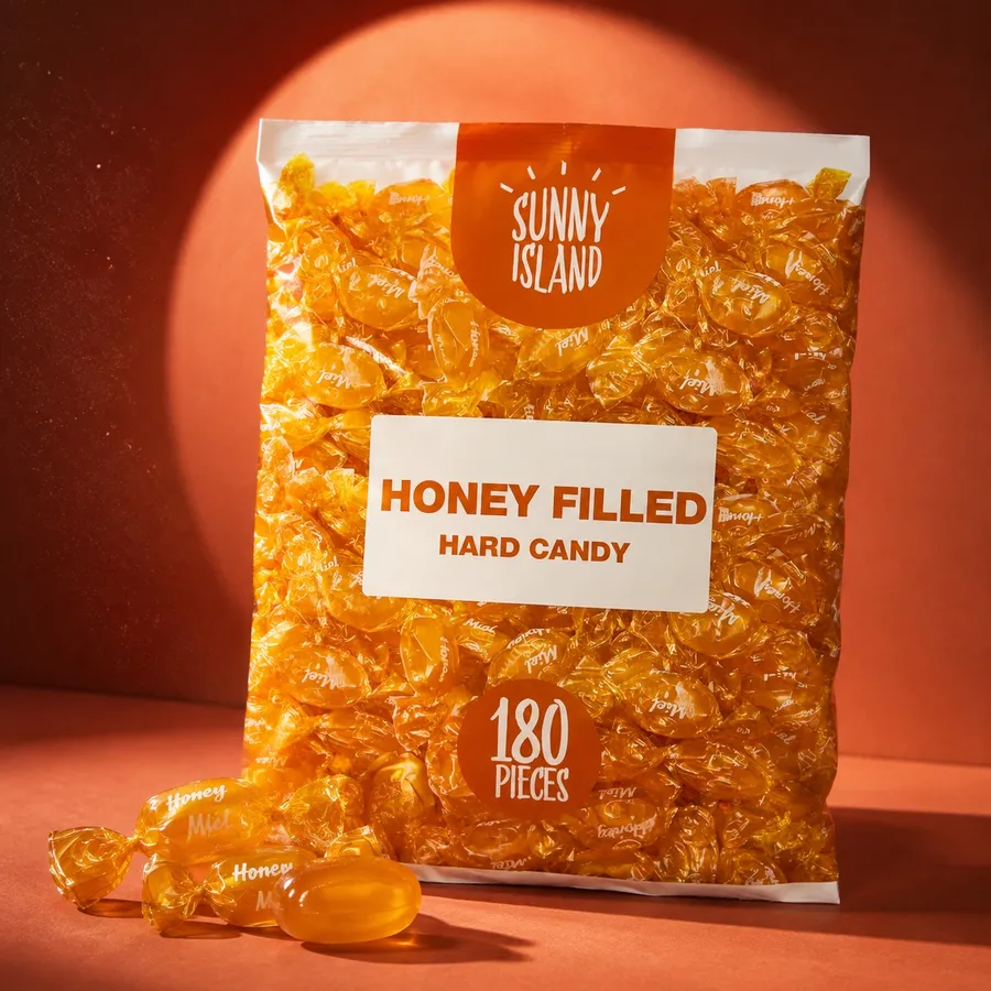 Honey Filled Hard Candy, Soothing Throat Drops (2 Lb Bag)