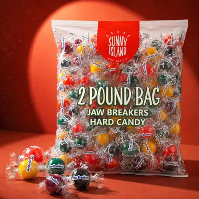 Jaw Breakers Candy, Assorted Fruit Flavored (2 Lb Bag)