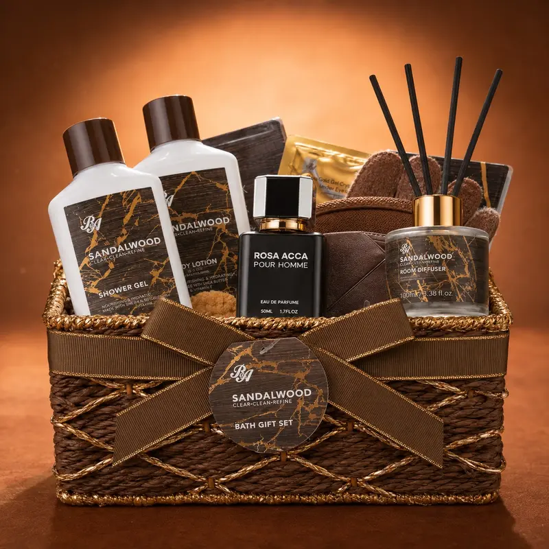 Bath & Body Relaxation Gift Basket, His or Hers