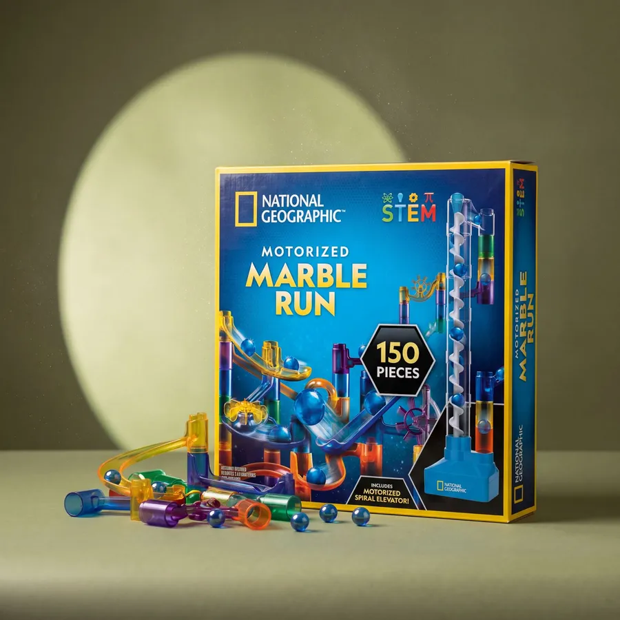 National Geographic Motorized Marble Run (150-Piece)