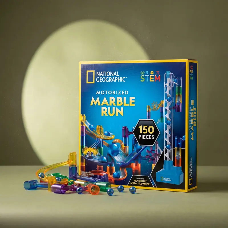 National Geographic Motorized Marble Run (150-Piece)
