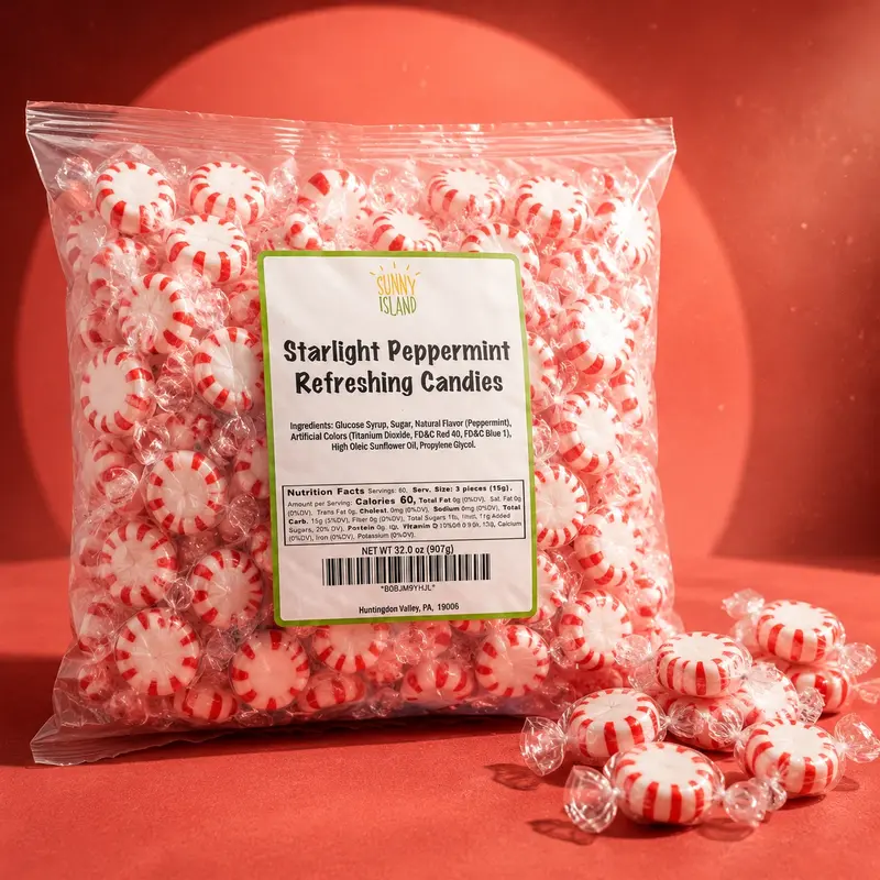 Starlight Mints Peppermint Candy (2 Lb Bag)