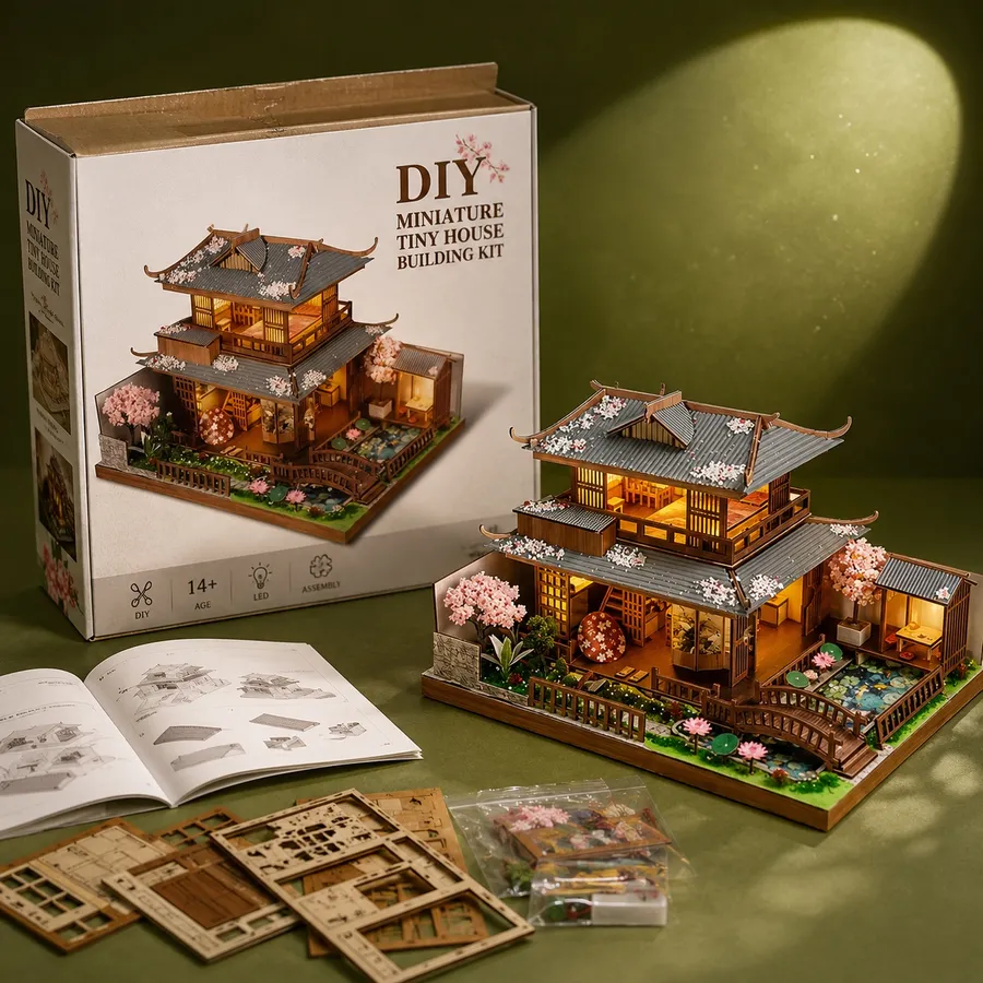 DIY Miniature Tiny House Building Kit